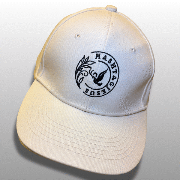 #Jesus cap in cream — front view